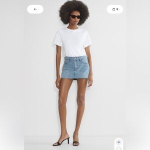 Aritzia denim forum vintage denim micro skirt BNWT